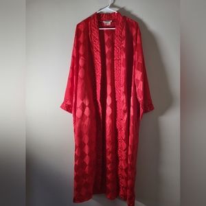 Christian Dior Vintage Red Silky Robe